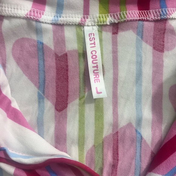 Pink Heart Women’s Pajamas Short Set Size Large - Picture 4 of 6